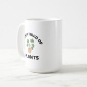 植物の愛好家に飽きおもしろいない コーヒーマグカップ (正面左)