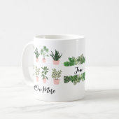 植物の愛好家のための1つのより多くの植物のギフトアイディア コーヒーマグカップ (正面左)