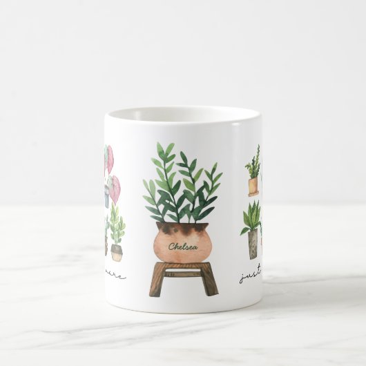 植物の愛好家わずか1つの名前の植物 コーヒーマグカップ (中央)