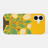 植物の手描きフラワーポット iPhone 16ケース (裏面横)