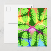 植物の抽象的なバナナの葉 ポストカード (正面/裏面)