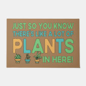 植物の数が多いみたいだおもしろい! ドアマット (正面)