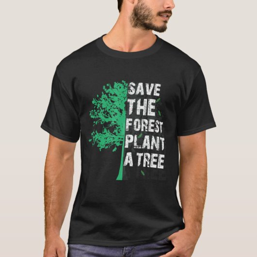 植物の木の木のアーバーデイアースデイアーバーデイ202 Tシャツ (正面)