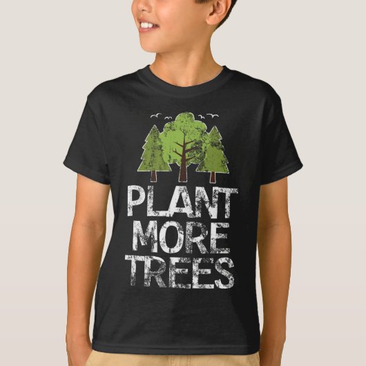 植物の木の木のヒッガーアースデイアーバーデイ Tシャツ (正面)