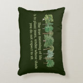 植物の木の陰の生活環境の意味 アクセントクッション (正面(垂直))