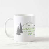 植物の木引用文Thomas Fuller,グラフィック コーヒーマグカップ (左)