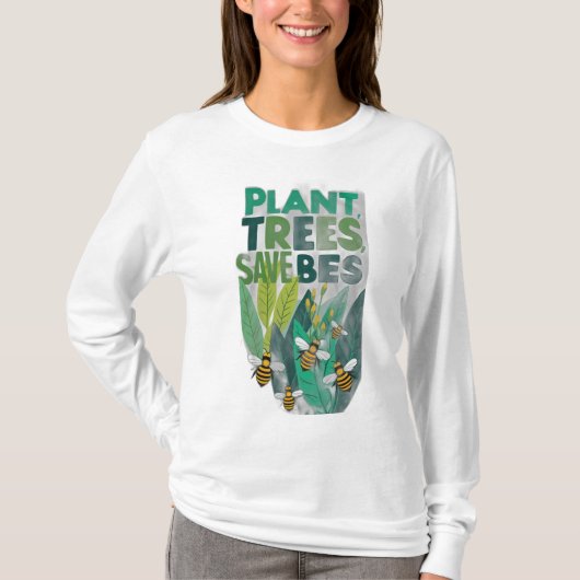 植物の木救蜂 Tシャツ (正面)