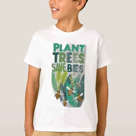 植物の木救蜂 Tシャツ (正面)