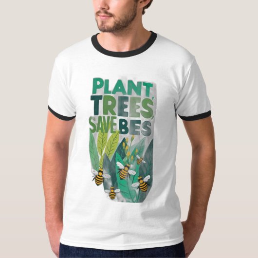植物の木救蜂 Tシャツ (正面)