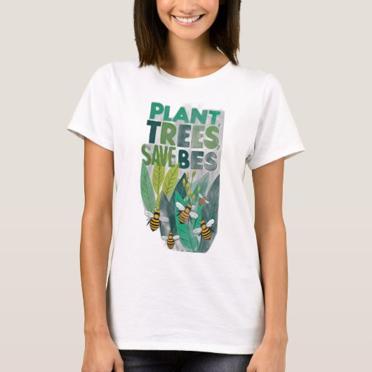 植物の木救蜂 Tシャツ (正面)