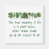 植物の木陰の意味の生活環境Ma マグネット (正面)