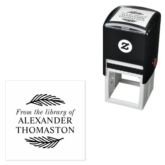 植物の枝 #1 蔵書名 セルフインキングスタンプ (インサイチュ)