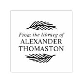 植物の枝 #1 蔵書名 セルフインキングスタンプ (デザイン)