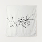 植物の栽培 タペストリー (正面(横))