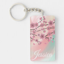 植物の桜の花びらが舞うグラデーションアート