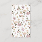 植物の森の動物の赤ちゃんのための本 エンクロージャーカード (裏面)