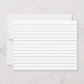 植物の森の実 | レシピカード 招待状 (裏面)