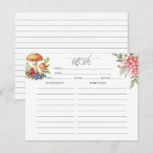 植物の森の実 | レシピカード 招待状 (正面/裏面)