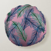 植物の模様ラウンドクッション ラウンドクッション (裏面)