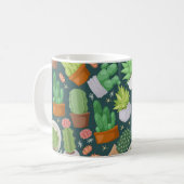 植物の模様 コーヒーマグカップ (正面左)