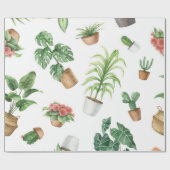 植物の模様 ラッピングペーパー (フラット)