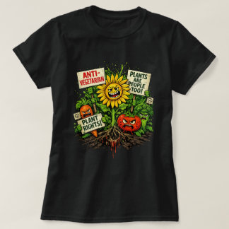 植物の権利抗議 - 怒れる野菜革命 Tシャツ