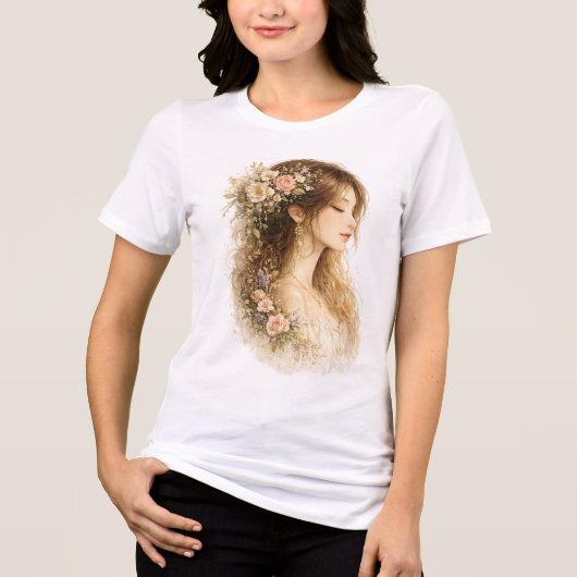 植物の横顔 トライブレンドTシャツ (正面)