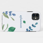 植物の母の水の色の葉花の緑 Case-Mate iPhoneケース (裏面(横))