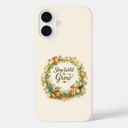 植物の水彩花輪インスピレーション Case-Mate iPhoneケース (裏面)