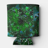 植物の池の夜間水中競技のモザイク画の欠陥  缶クーラー (裏面)