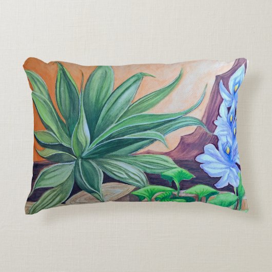 植物の池パーティー アクセントクッション (正面)