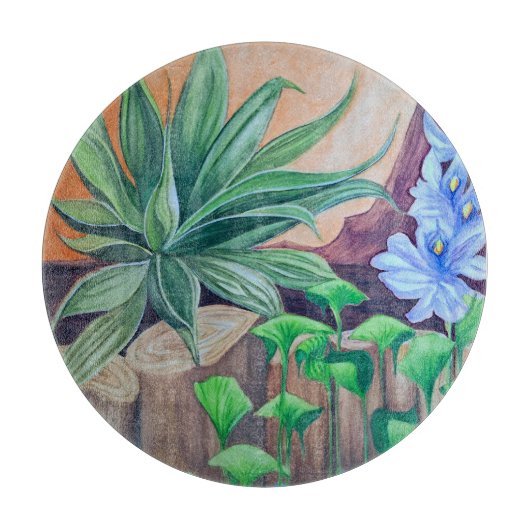 植物の池パーティー カッティングボード (正面)
