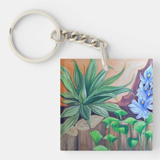 植物の池パーティー キーホルダー (正面)