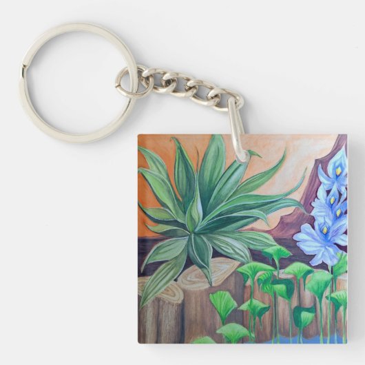植物の池パーティー キーホルダー (正面)