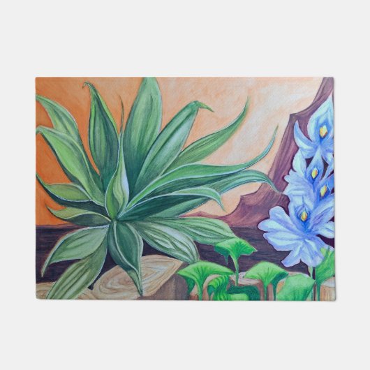 植物の池パーティー ドアマット (正面)