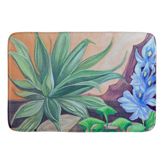 植物の池パーティー バスマット (正面)