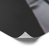 植物の灰色の写真葉 ポスター (角)