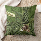 植物の熱帯ジャングルは装飾用クッションを去ります クッション (ブランケット)