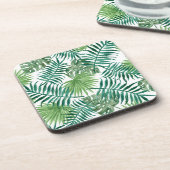植物の熱帯植物のシュロの葉 コースター (左側)