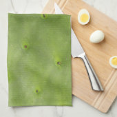 植物の熱帯緑のサボテンの写真 キッチンタオル (四つ折り)