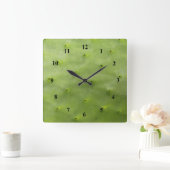 植物の熱帯緑のサボテンの写真 スクエア壁時計 (ホーム)