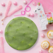 植物の熱帯緑のサボテンの写真 ペーパープレート (パーティー)