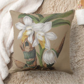 植物の熱帯蘭によっては花の枕が開花します クッション (ブランケット)