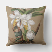 植物の熱帯蘭によっては花の枕が開花します クッション (裏面)