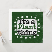 植物の物のグリーティングカード カード (正面/裏面インサイチュ)