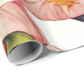 植物の珊瑚のピンクのマグノリアによっては花の芸術が開花します ラッピングペーパー (ロールコーナー)