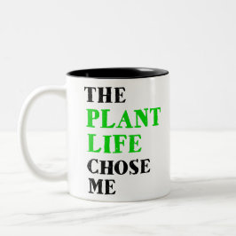 植物の生活が私を選んだ ツートーンマグカップ