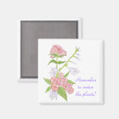 植物の磁石に水を忘れずに マグネット (正面/裏面)