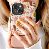 植物の秋の花葉スクリプトネーム Case-Mate iPhoneケース