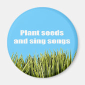 植物の種と歌 – マグネット (正面)